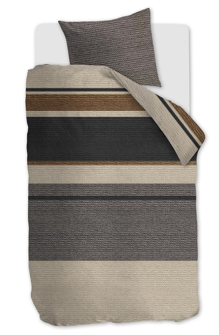 Beddinghouse Laila  dekbedovertrek - 140x200|220 - Donker zand