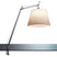 Artemide Tolomeo Mega klemlamp retrofit met schakelaar 42cm perkament