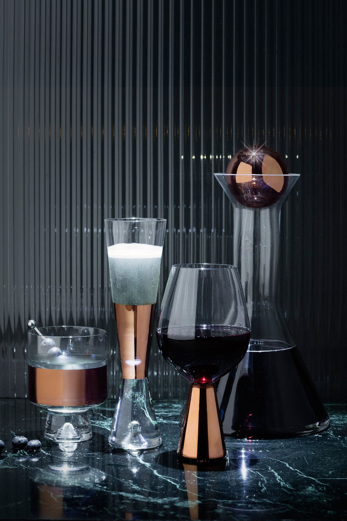 Tom Dixon Tank Wine glas set van 2 zwart