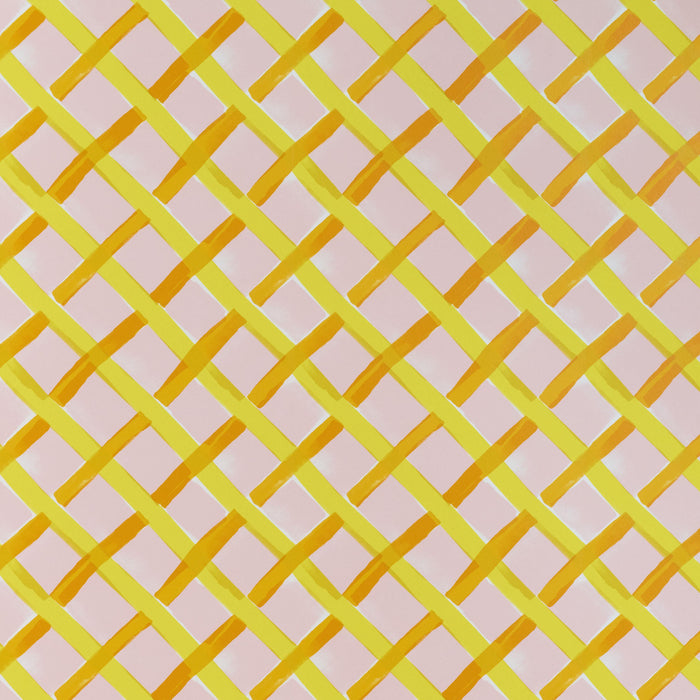 Petite Friture Croisillon by Les Crafties behang Orange