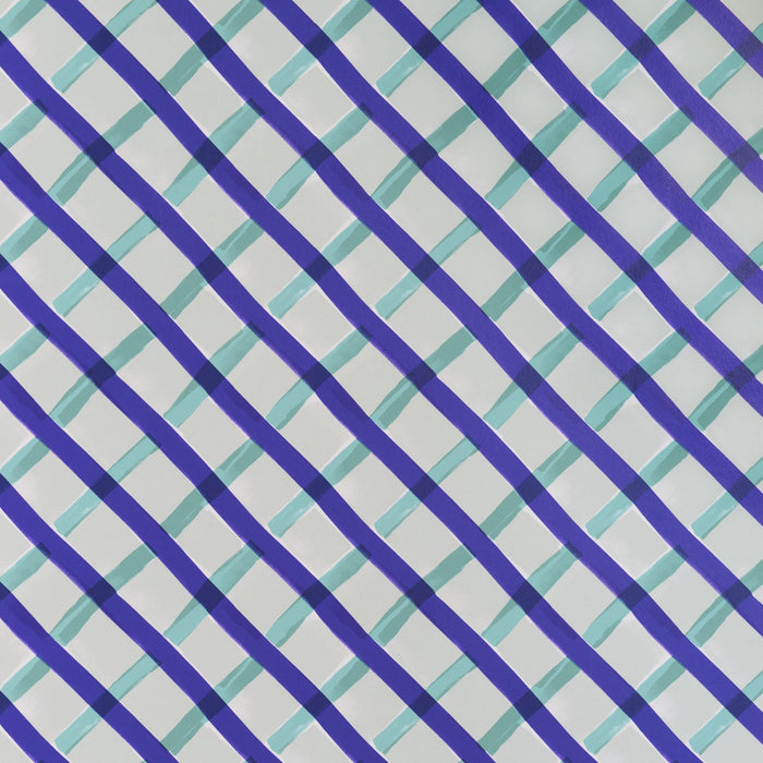 Petite Friture Croisillon by Les Crafties behang Blue