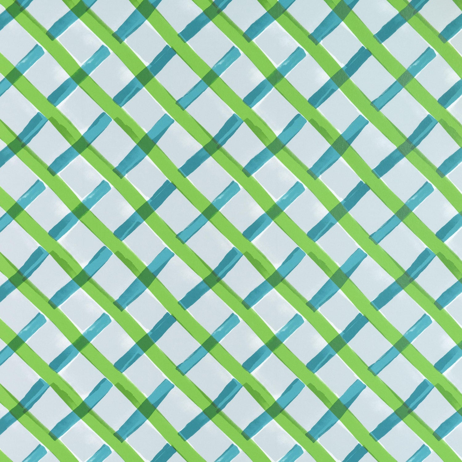 Petite Friture Croisillon by Les Crafties behang Green