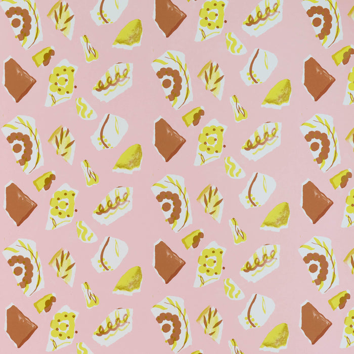 Petite Friture Mosaique by Les Crafties behang roze