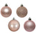 Decoris kerstballen - 30x st - lichtroze - D6 cm