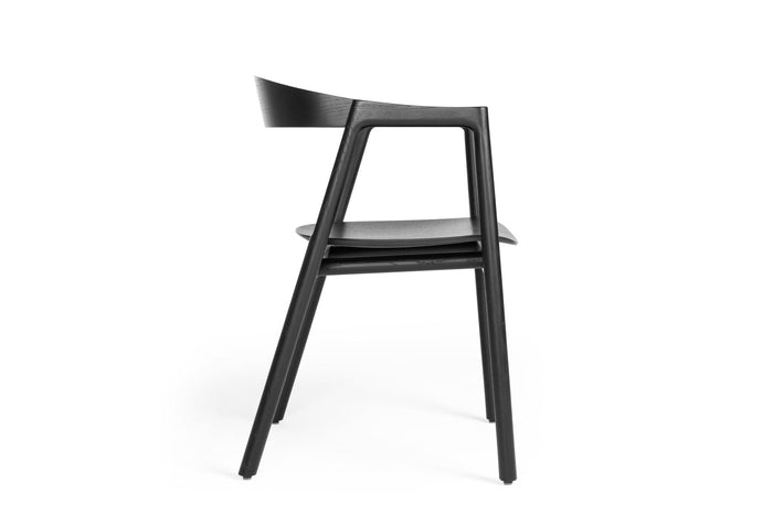 Muna eetkamerstoel zwart eiken