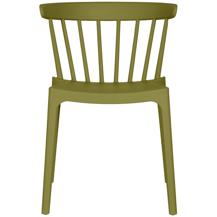 Woood Bliss Spijlenstoel - Matcha Green