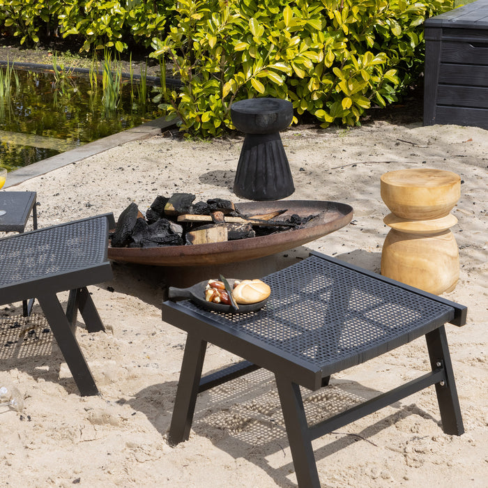 Woood Puk Hocker - Zwart