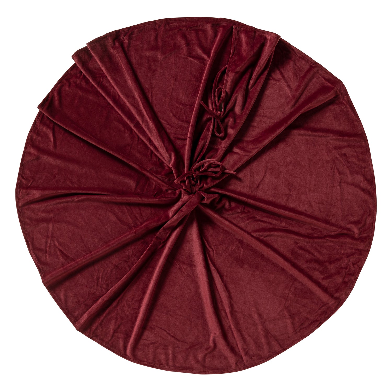 LUMI - kerstboomrok Ø120 cm - velvet - Biking Red - rood