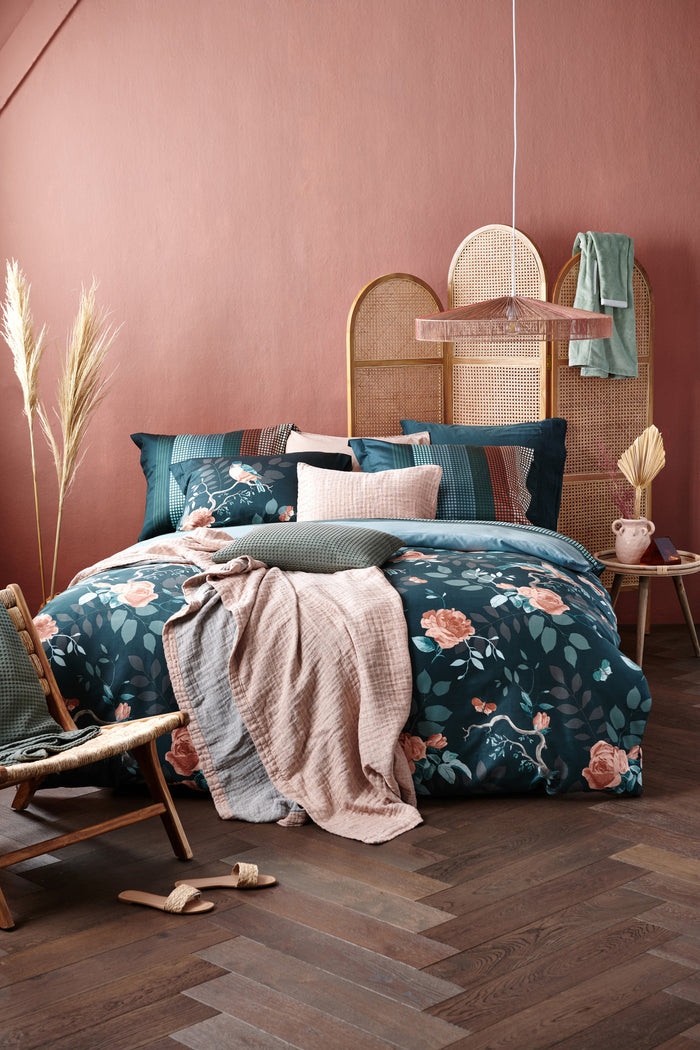 Vandyck - Dekbedovertrek AVIEMORE Storm Blue 200x220 cm (satijnkatoen)