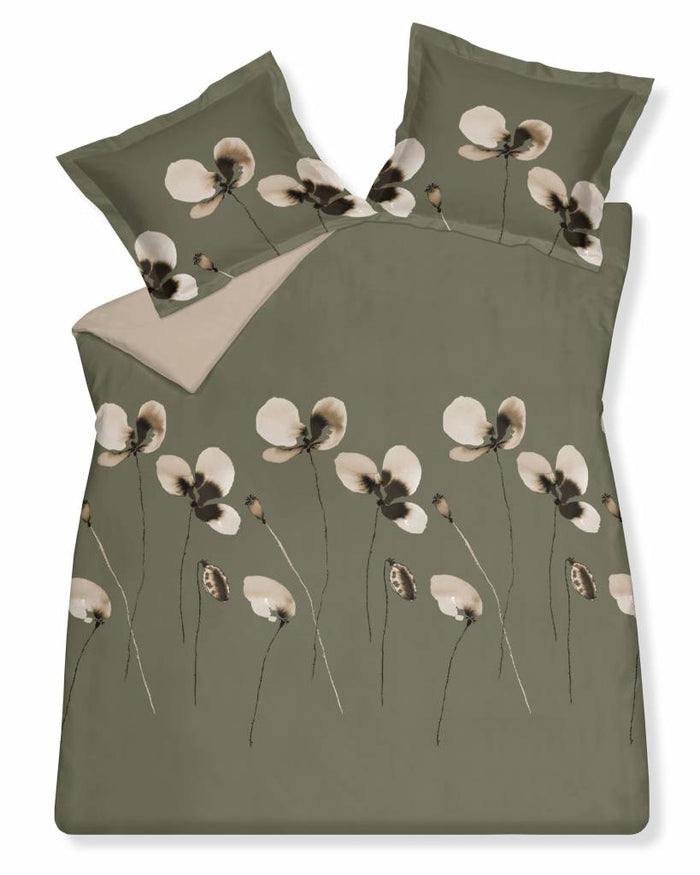 Vandyck - DAILY dekbedovertrek 200x220 cm Olive-113 (satijnkatoen)