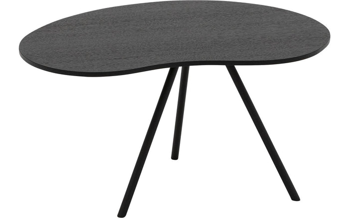 Goossens Salontafel Saya in Eiken soft touch lak zwart ral 9005