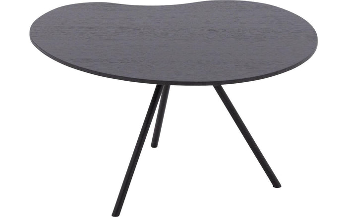 Goossens Salontafel Saya in Eiken soft touch lak zwart ral 9005
