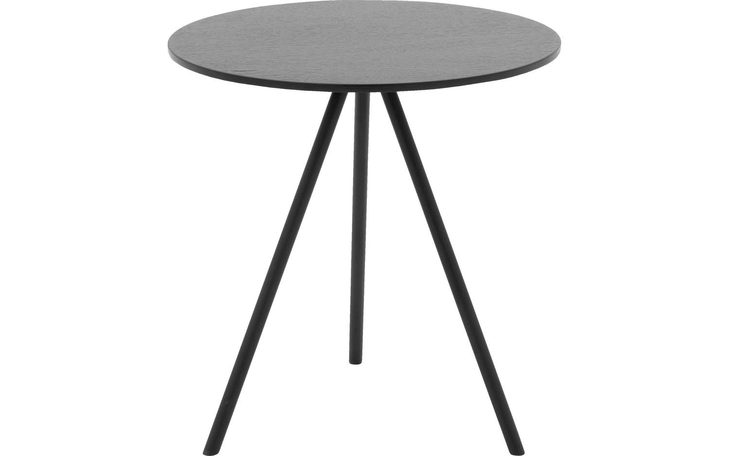 Goossens Salontafel Bo in Eiken soft touch lak zwart ral 9005