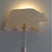 Houten wandlamp kinderkamer | Beer - blank
