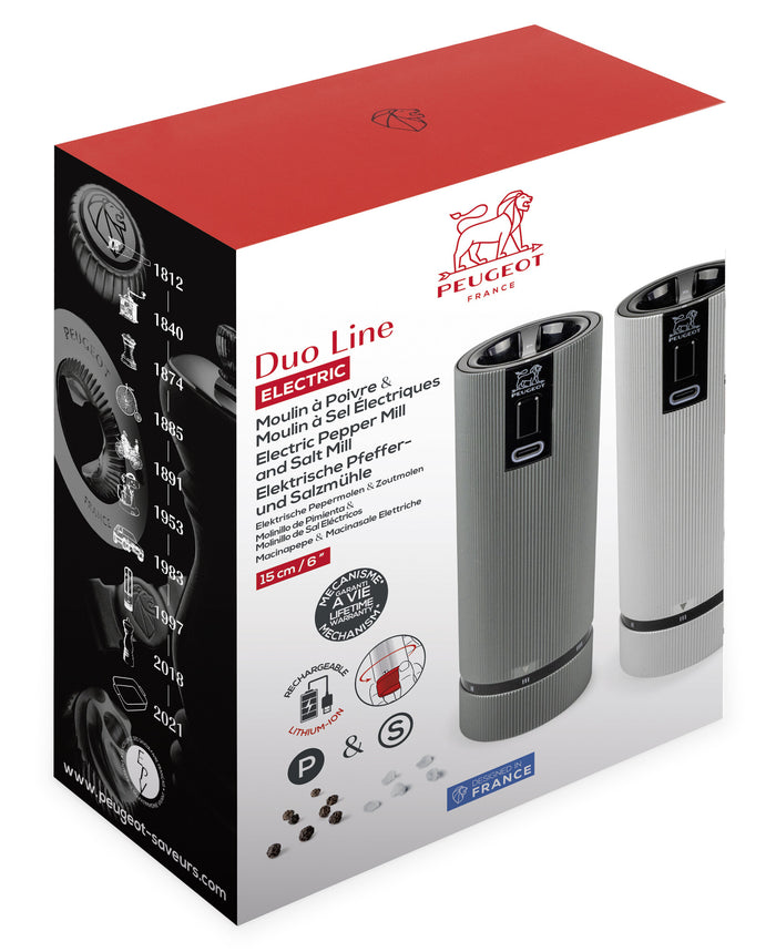 Peugeot Line peper- en zoutmolen 15 cm - aluminium - u'Select