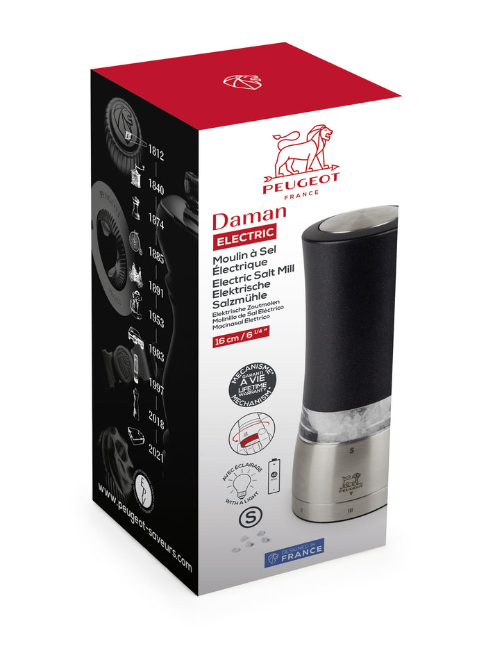 Peugeot Daman zoutmolen 16 cm - elektrisch - u'Select