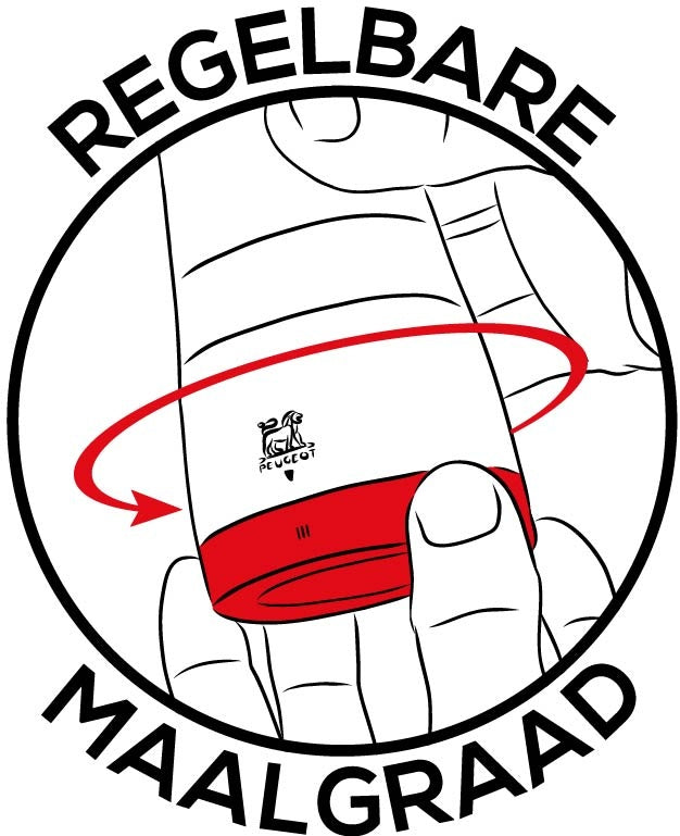 Peugeot Daman peper- en zoutmolen 16 cm - elektrisch - u'Select