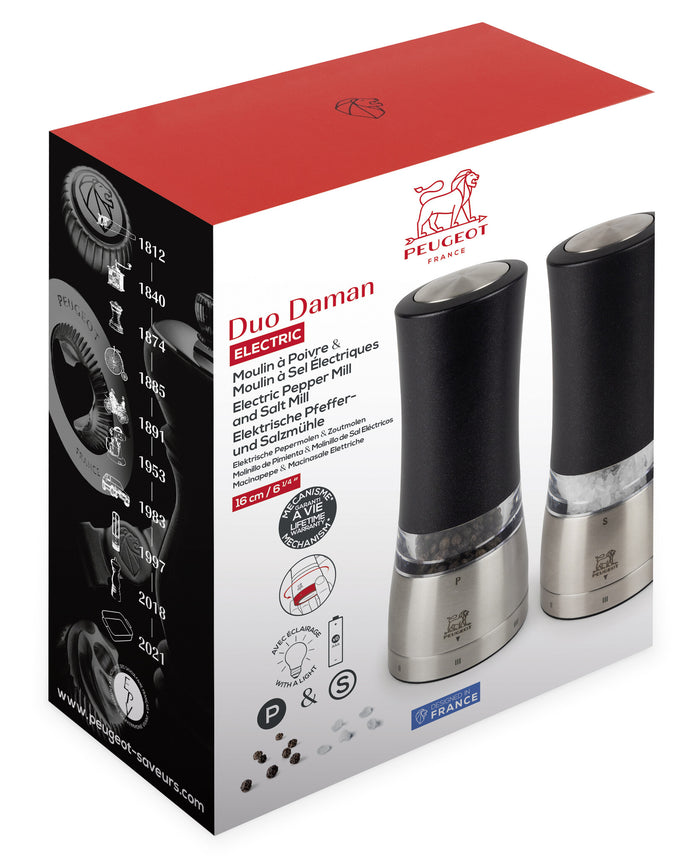 Peugeot Daman peper- en zoutmolen 16 cm - elektrisch - u'Select
