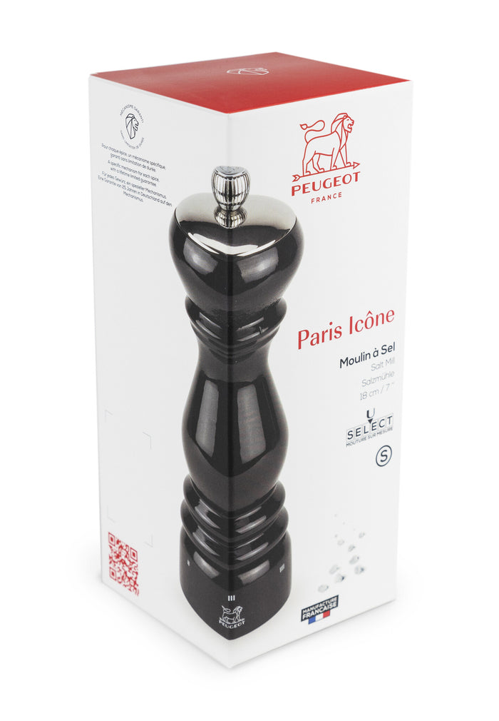 Peugeot Paris Icone zoutmolen 18 cm - zwart - beukenhout - U-select