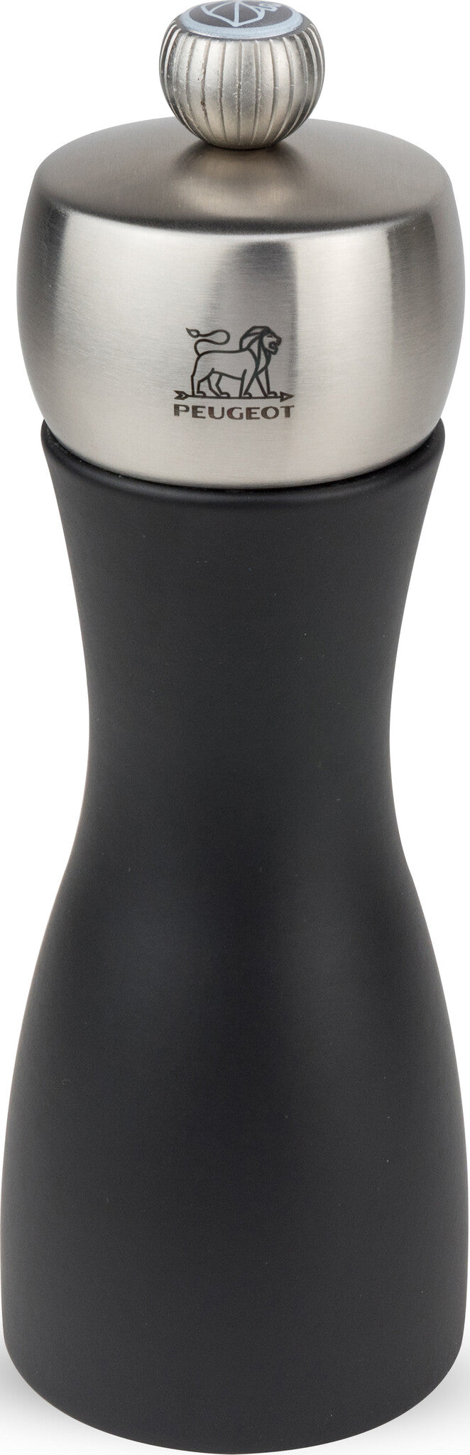 Peugeot Fidji zoutmolen 15 cm - mat zwart - beukenhout