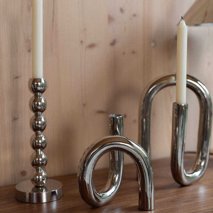 Zuiver Tubo Kandelaar - Shiny Silver
