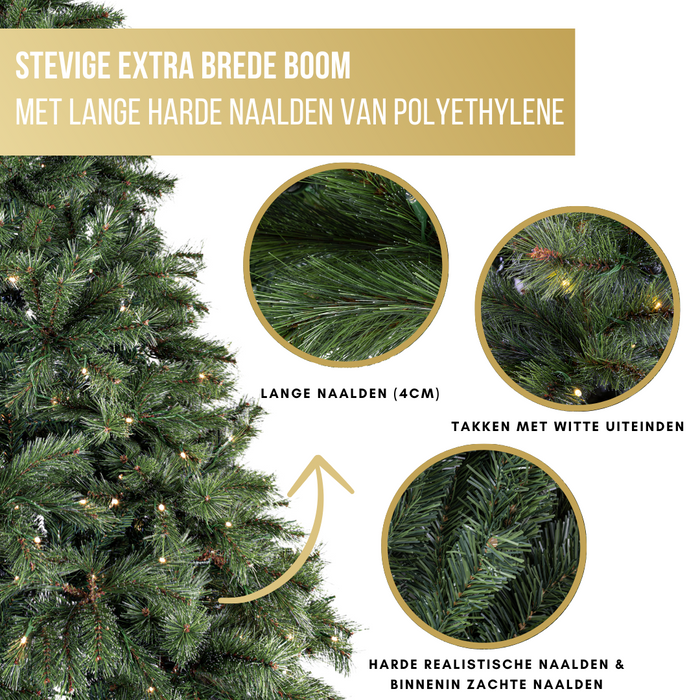 Excellent Trees® Frosted 180 cm Kerstboom met Verlichting en App