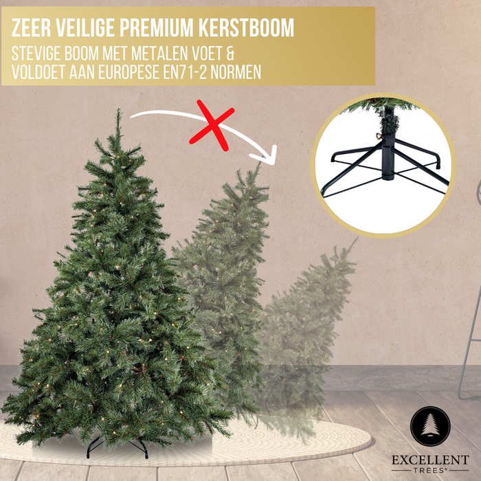 Excellent Trees® Frosted 180 cm Kerstboom met Verlichting en App