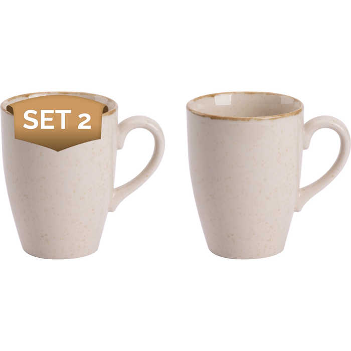 Palmer Beker Antigo 30 cl Crème Porselein 2 stuks