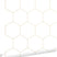 ESTAhome behang hexagon wit en goud - 0,53 x 10,05 m - 139312