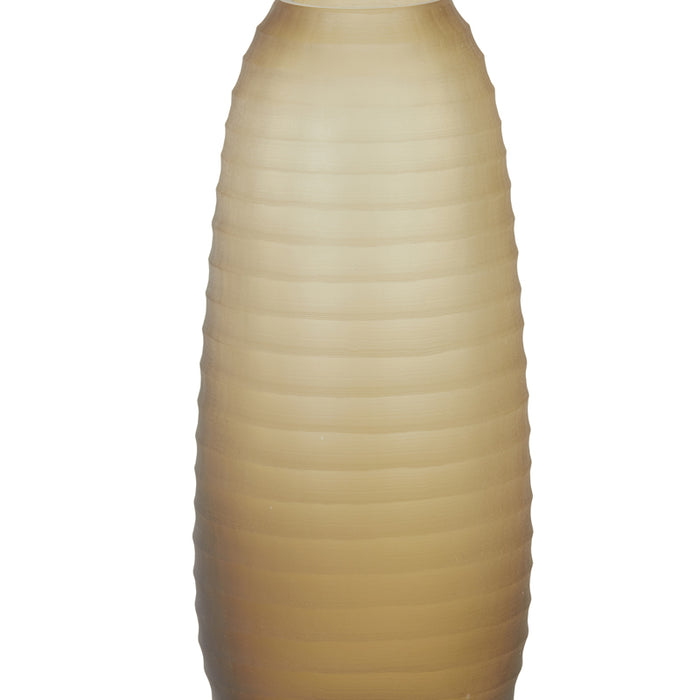 Light&living Vaas Ø16x38 cm SOMERO glas mat donker bruin