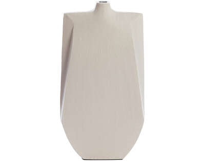 Light & Living Light&living Vaas deco 21x7,5x41 cm MAKAHA crème