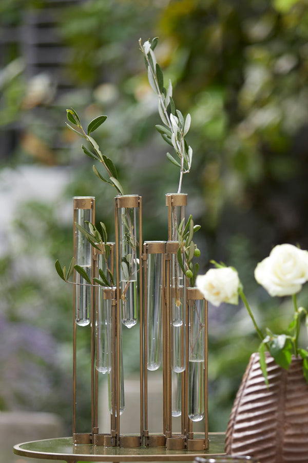 Light&living Vaas deco 39x3x39 cm TUBE antiek brons