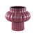 PTMD Sannee Red ceramic pot ribbed wide middle L