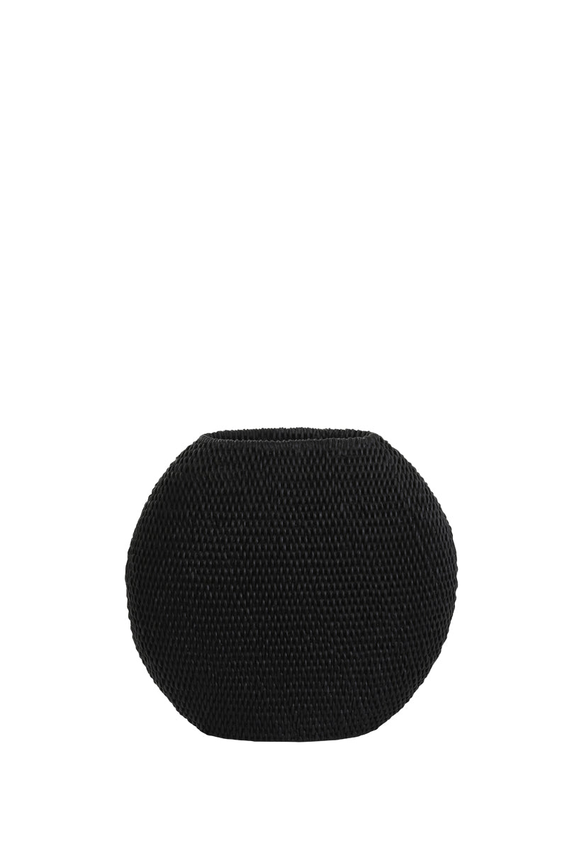Light & Living Light&living Vaas deco 30x12x28 cm MASHABA mat zwart