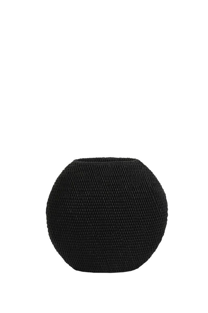 Light & Living Light&living Vaas deco 30x12x28 cm MASHABA mat zwart