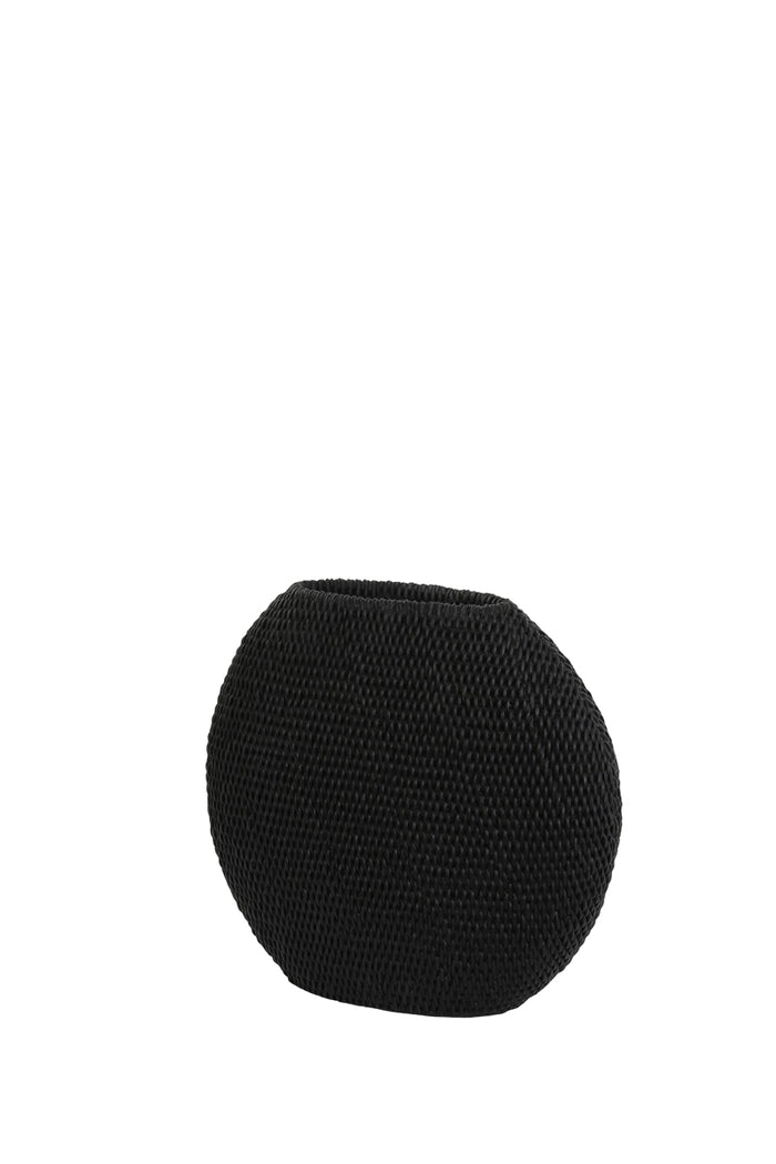 Light & Living Light&living Vaas deco 30x12x28 cm MASHABA mat zwart