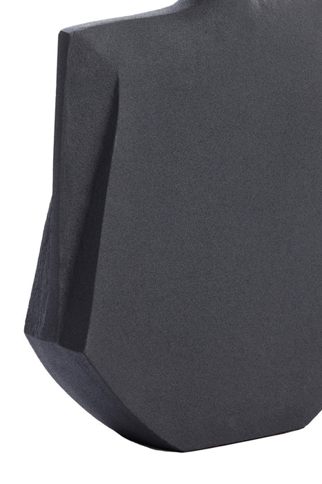 Light & Living Light&living Vaas deco 27,5x7x32,5 cm MAKAHA mat zwart