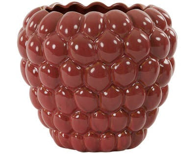 Light&living Vaas deco Ø22x20 cm RASPBERRY keramiek donker roze
