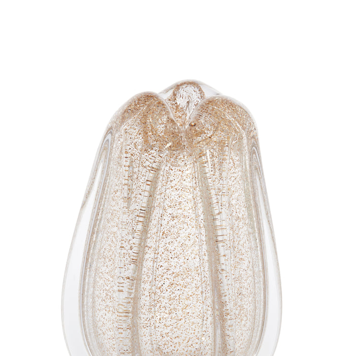 Light&living Vaas Ø15x28 cm MURELA glas transparant+glitter zand