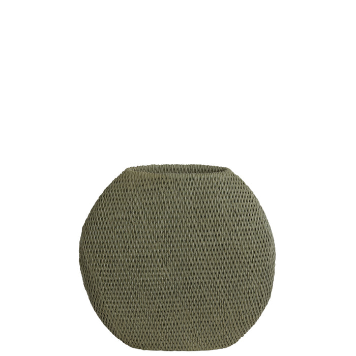 Light&living Vaas deco 30x12x28 cm MASHABA groen grijs