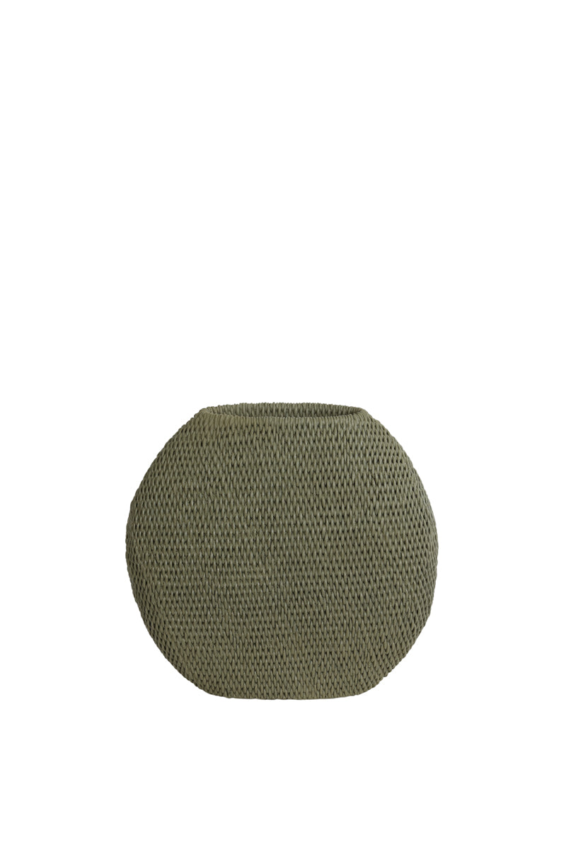 Light&living Vaas deco 30x12x28 cm MASHABA groen grijs