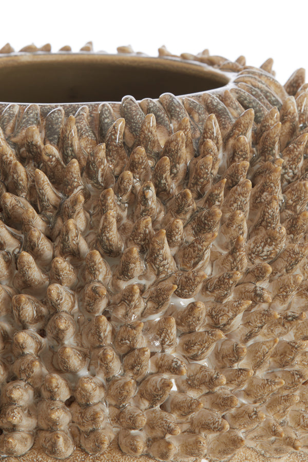 Light&living Vaas deco Ø39,5x60 cm SANGKU keramiek taupe