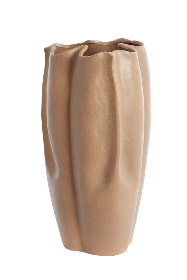 Light&living Vaas deco 28x27,5x56 cm SANGULI keramiek grijs bruin