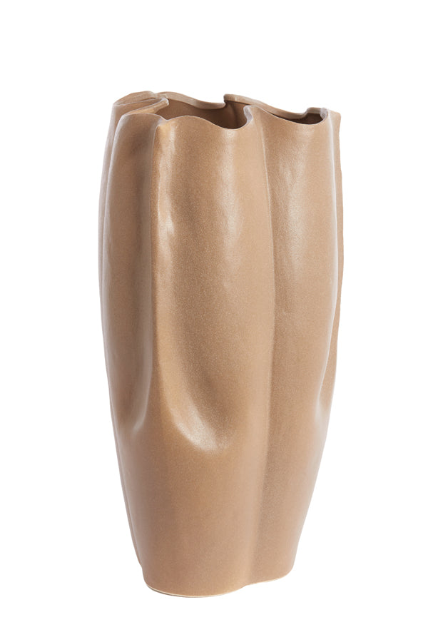 Light&living Vaas deco 28x27,5x56 cm SANGULI keramiek grijs bruin