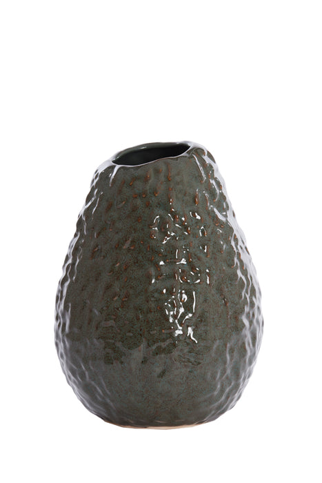 Light&living Vaas deco 22,5x22x29,5 cm AVOCADO keramiek bruin+groen
