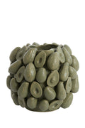 Light&living Vaas deco 36x35,5x31,5 cm AVOCADO keramiek olijf groen
