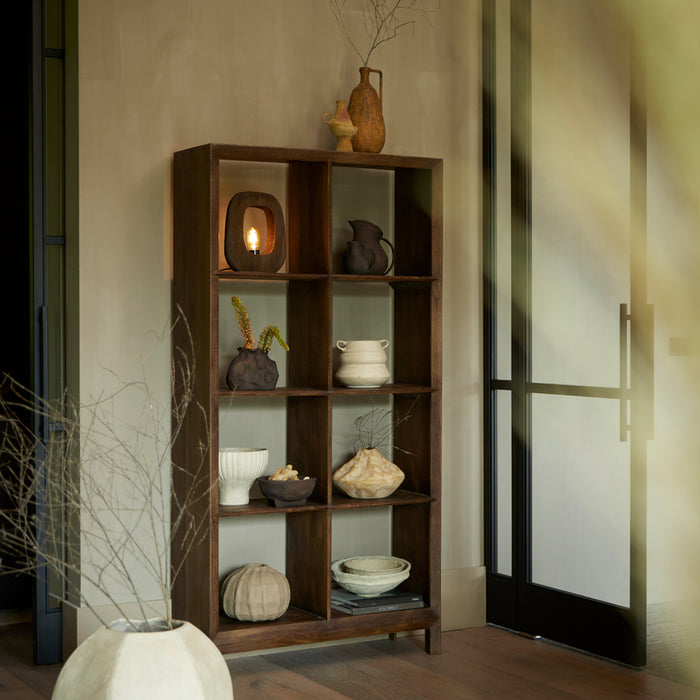 Light & Living Light&living Vaas deco 22x17x21 cm ALONZA donker bruin