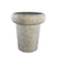 PTMD Megga Brown big brushed cement pot thick border ro
