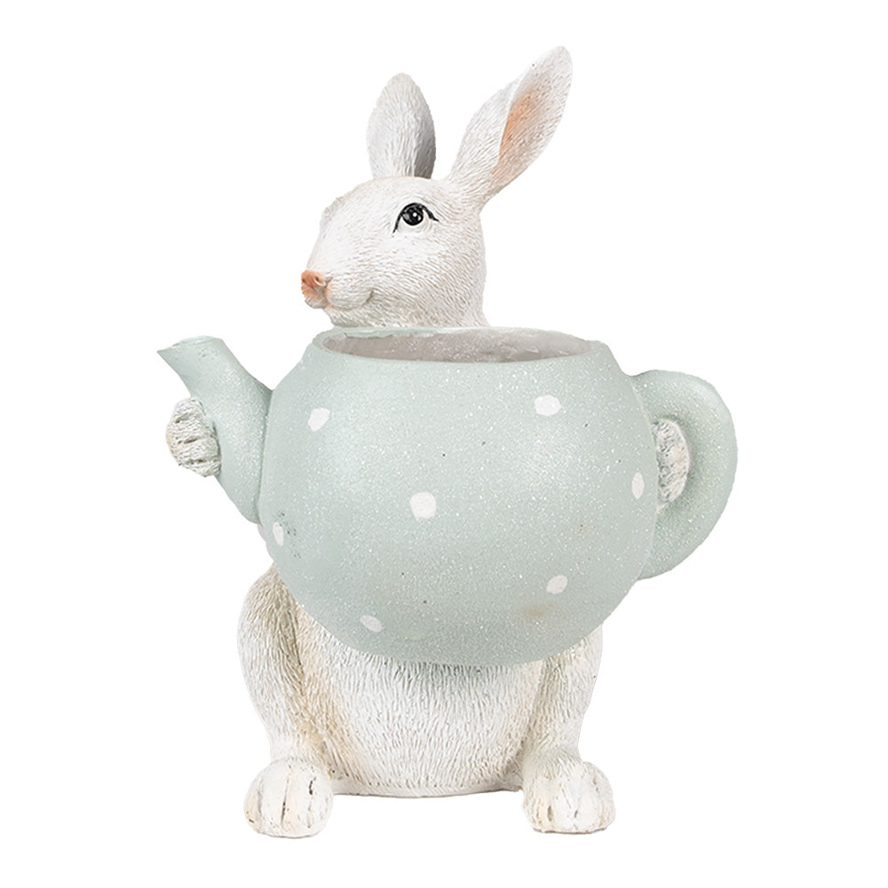 Clayre & Eef Beeld Konijn 23 cm Beige Polyresin