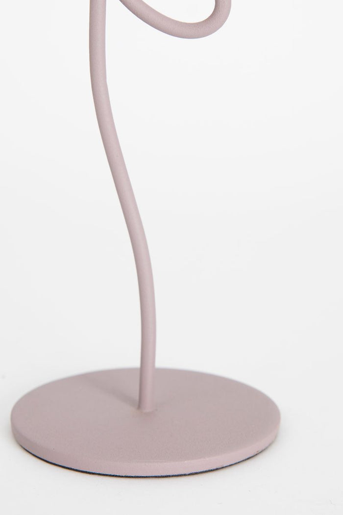 Sissy-Boy Paarse organische kandelaar met hart